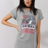 Clothing Rebellious Fashion | Grey Rebel Slogan Print Tshirt Dress - Juan