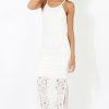 Clothing Rebellious Fashion | White Crochet Maxi Dress - Paris