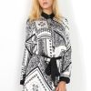 Clothing Rebellious Fashion | Celine Black Paisley Print Shirt Dress