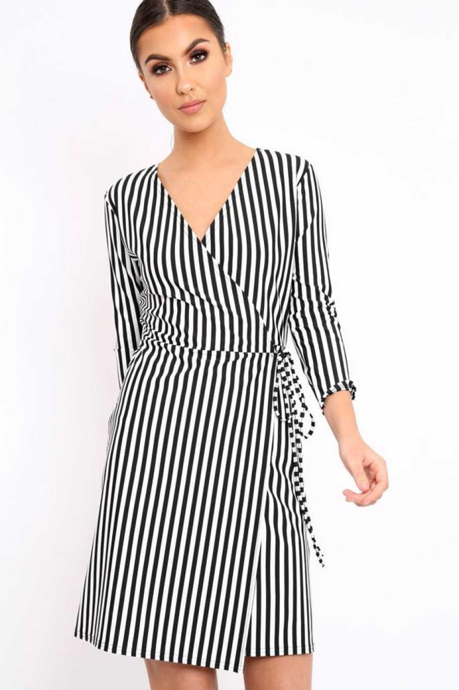 Clothing Rebellious Fashion | Black Stripe Dress - Imogene