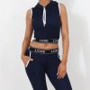 Clothing Rebellious Fashion | Harlow Navy Activewear Two Piece