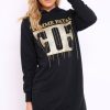 Clothing Rebellious Fashion | Black Femme Fatal Hooded Dress - Ivanna