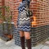 Clothing Rebellious Fashion | Black Aztec Print Knit Dress - Gira