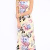 Clothing Rebellious Fashion | Yellow Floral Print Maxi Dress - Karin