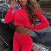 Clothing Rebellious Fashion | Neon Pink Crop Top And Shorts Co-Ord Set - Fina