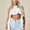 Clothing Rebellious Fashion | Light Blue Distressed Frayed Hem Denim Shorts - Yoru