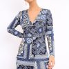 Clothing Rebellious Fashion | Navy Paisley Print - Hollee