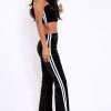 Clothing Rebellious Fashion | Black Velvet Boobtube And Trouser Set - Shayla