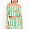 Clothing Rebellious Fashion | Green Chain Print Set - Adrie