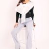 Clothing Rebellious Fashion | White Organza Bow Front Ribbed Top - Fergie