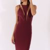 Clothing Rebellious Fashion | Purple Cut Out Strappy Midi Dress - Lotus