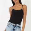 Clothing Rebellious Fashion | Black Open Back Bodysuit - Aniyah