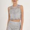 Clothing Rebellious Fashion | Grey Lace Co-Ord - Sandy