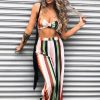 Clothing Rebellious Fashion | Multi Coloured Stripe Co-Ord Set - Haddy