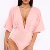 Clothing Rebellious Fashion | Rose Plunge Bodysuit - Florence