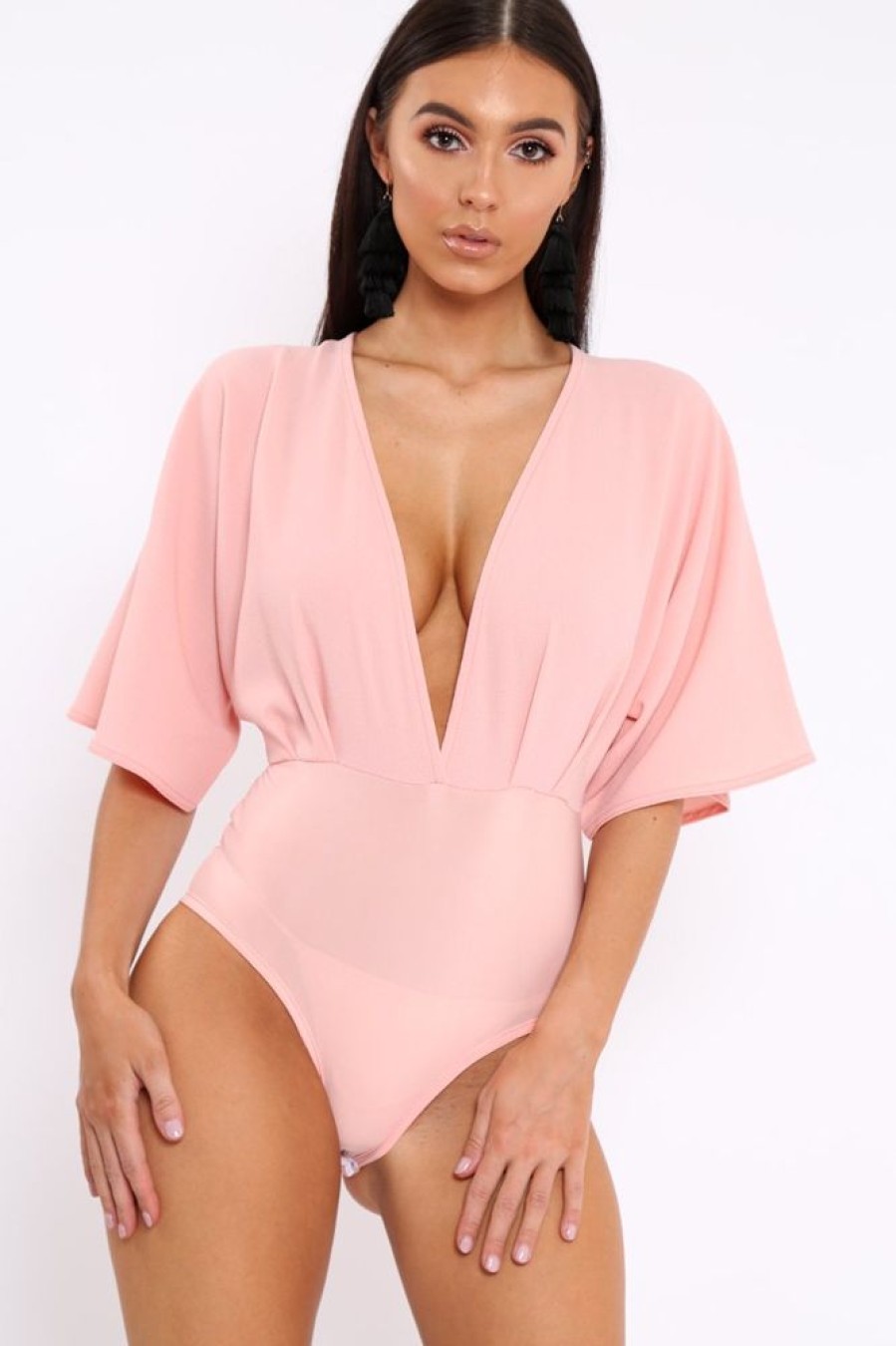 Clothing Rebellious Fashion | Rose Plunge Bodysuit - Florence