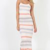 Clothing Rebellious Fashion | White Stripe Maxi Dress - Maia